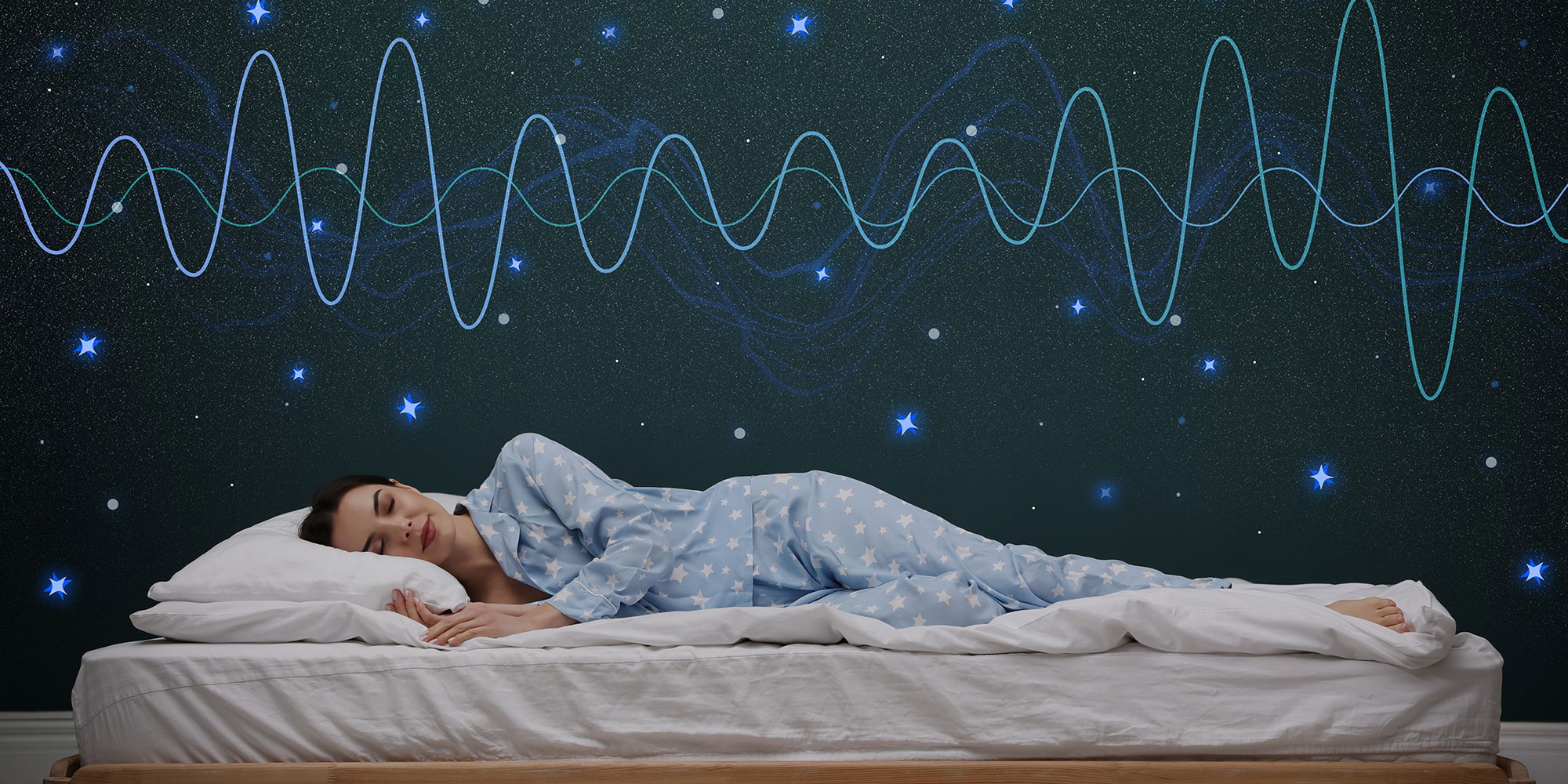 快眠の女性