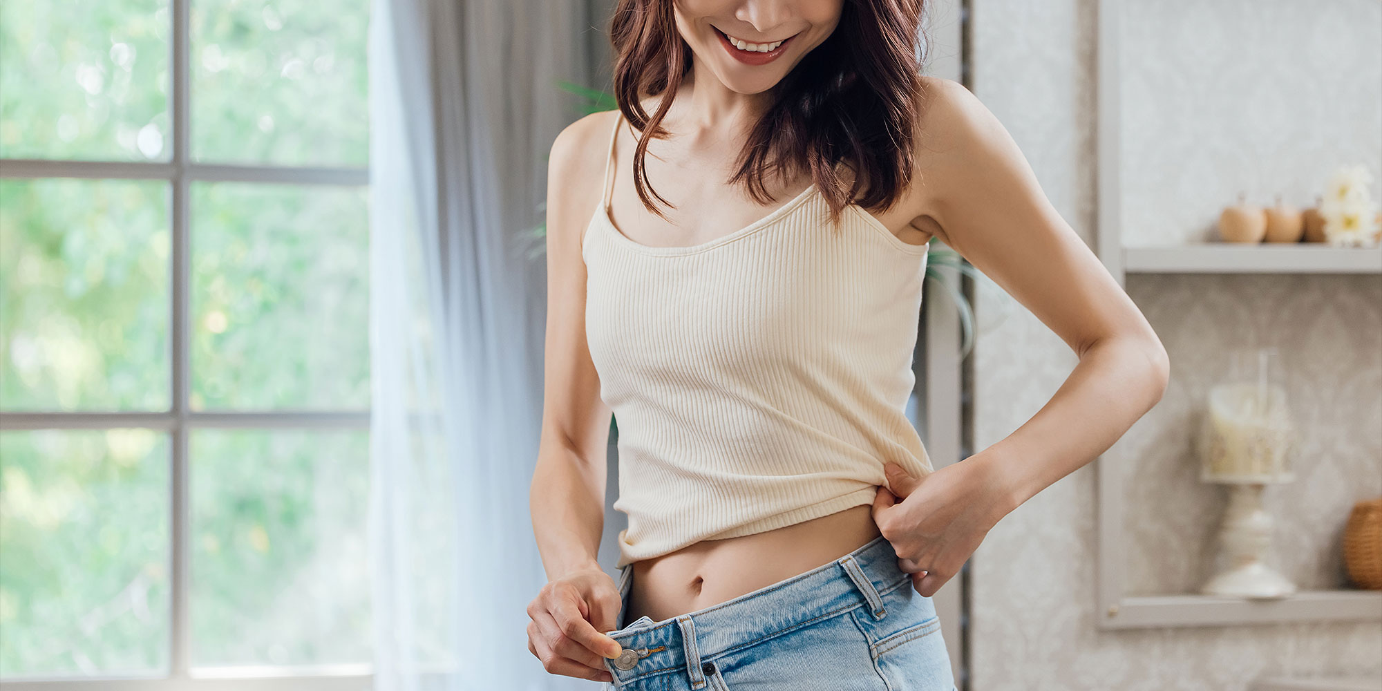 スリムな女性