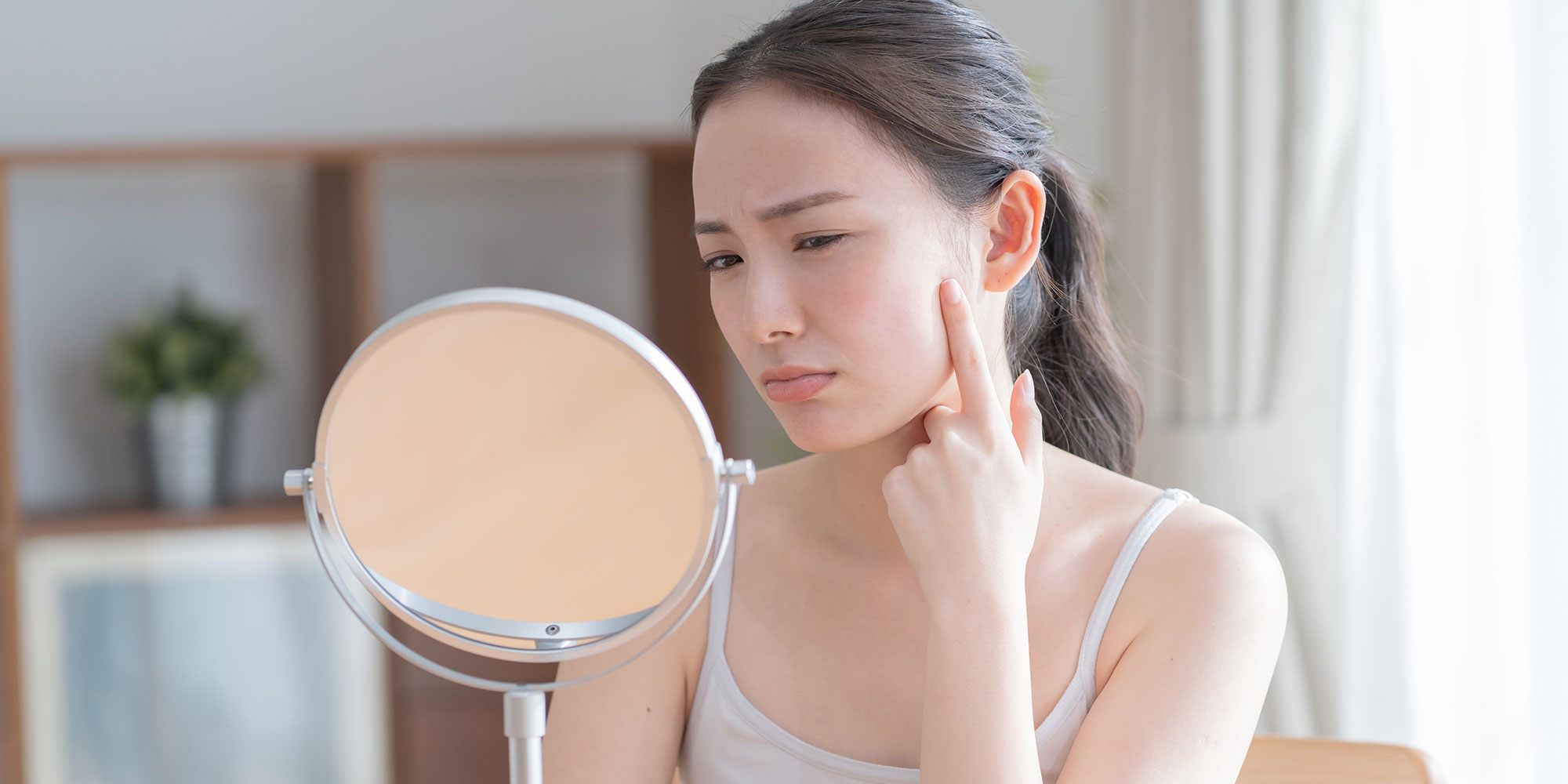 肌が気になる女性