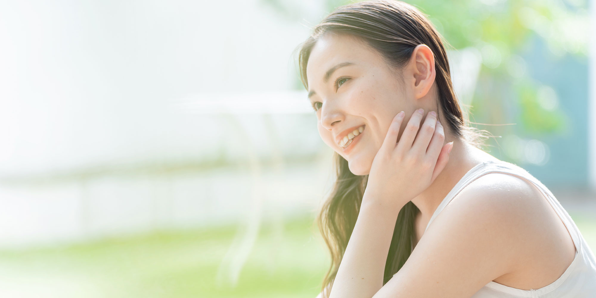 リラックスする女性